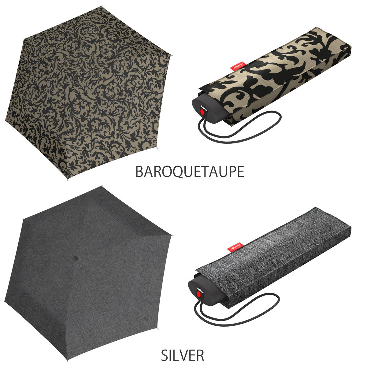【アウトレット】折りたたみ傘 reisenthel 97cm UMBRELLA POCKET MINI ( 傘 折りたたみ かさ レディース メンズ 大きい 軽量 丈夫 折り畳み アンブレラ 頑丈 撥水 速乾 グラスファイバー フラット 男女兼用 ) 【BAROQUETAUPE】 BAROQUETAUPE