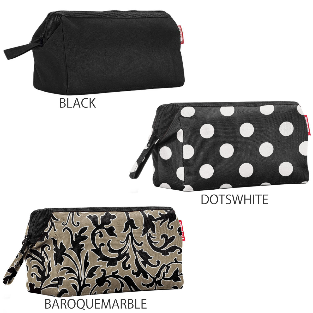 ポーチ 旅行用 大容量 reisenthel TRAVELCOSMETIC ( ライゼンタール トラベルポーチ 化粧ポーチ 収納 旅行 持ち運び トラベル 小物入れ 化粧品 コスメポーチ 仕切り 持ち手付き 洗面道具 バッグインバッグ おしゃれ 自立 大きめ ) 【DOTSWHITE】 DOTSWHITE