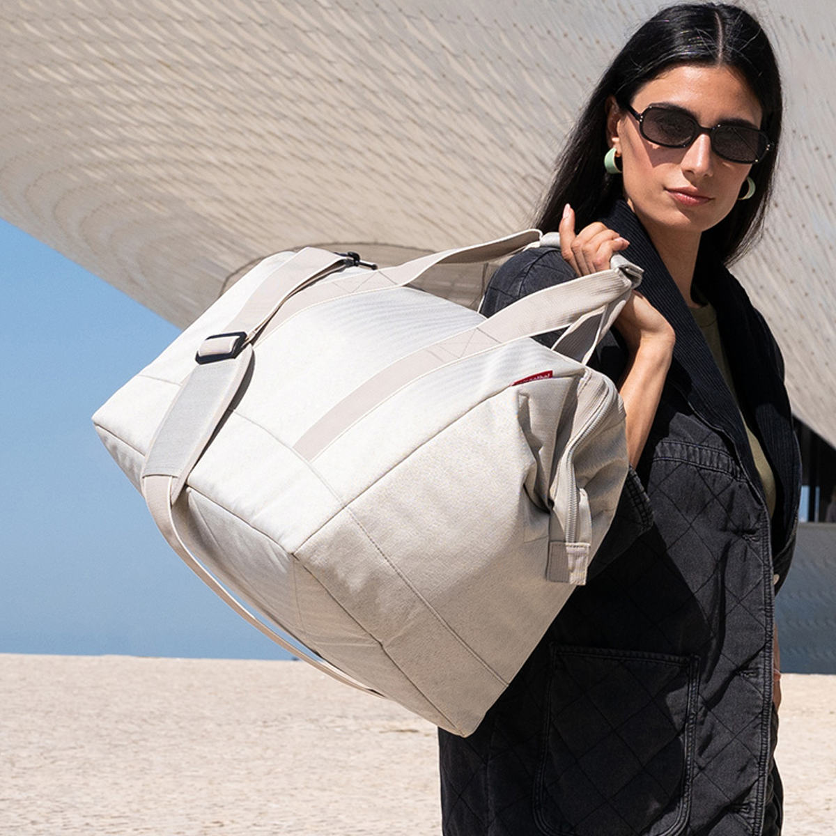 ボストンバッグ reisenthel ライゼンタール ALLROUNDER L ヘリンボーン ( かばん レディース トラベルバッグ 旅行 ネイル ネイルバッグ コスメ 美容 学生 介護 旅行バッグ ジム 2泊 3泊 メンズ ジムバッグ おしゃれ ) 【HERRINGBONESAND】 HERRINGBONESAND