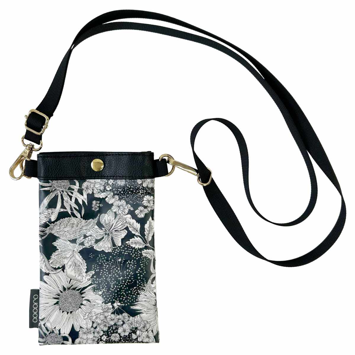 ショッピングカート cocoro ココロ 二輪型 リバティ・ファブリックス スモール ネオ サコッシュ付き エミリー ( キャリーカート カート 2輪 買い物 バッグ 保温 保冷 軽量 取り外し 折りたたみ ショッピング 花柄 プレゼント ) 【ネイビー】 ネイビー