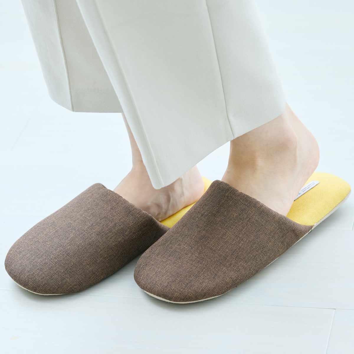 スリッパ ディジョン ルームシューズ L 約24.5~26.5cm ( 室内 来客用 バイカラー レディース メンズ おしゃれ オールシーズン ベーシック ツートーンカラー ルームスリッパ トイレ インテリア雑貨 サイズ豊富 自宅 室内用 ) 【グレー】 グレー