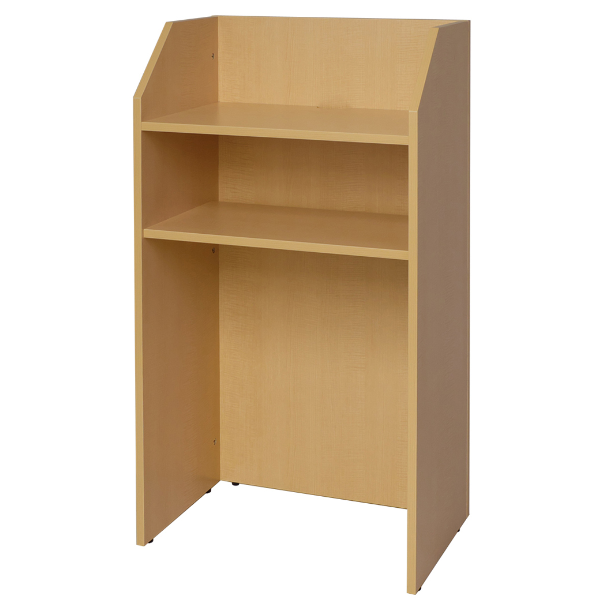 演説台 幅60cm 木製 ( 法人限定 演台 講演台 教壇 教卓 司会者台 スピーチ台 プレゼン台 マイク台 演説 プレゼン 収納棚 木目調 プレゼンテーション 台 講義台 会議 学校 塾 会議室 セミナー オフィス 会社 ) 【ダーク】 ダーク