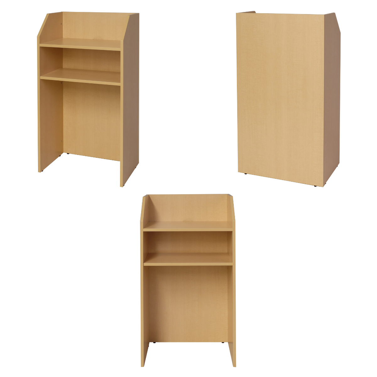 演説台 幅60cm 木製 ( 法人限定 演台 講演台 教壇 教卓 司会者台 スピーチ台 プレゼン台 マイク台 演説 プレゼン 収納棚 木目調 プレゼンテーション 台 講義台 会議 学校 塾 会議室 セミナー オフィス 会社 ) 【ダーク】 ダーク