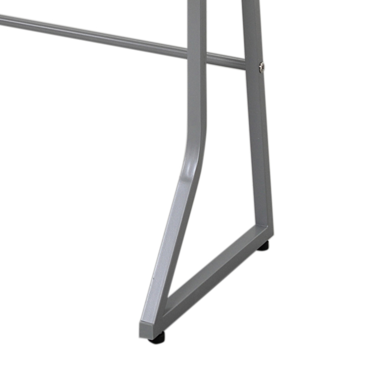 デスク 幅120cm スモール 研修用デスク パソコンデスク 棚付き ループ脚 ( 法人限定 2人用 研修 学習 机 つくえ 収納棚 フック付き 天板 滑りにくい 講習 勉強会 塾 学校 学習塾 セミナー オフィス 会社 アジャスター付き ) 【ホワイト】 ホワイト