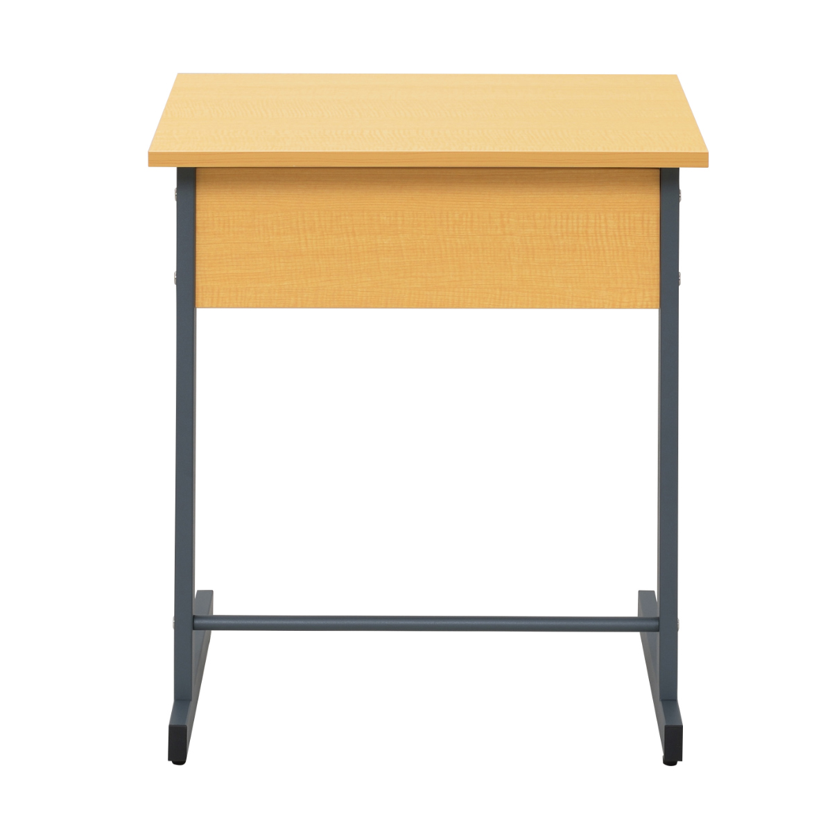 デスク 幅60cm スモール 研修用デスク パソコンデスク 棚付き L字脚 1人用 ( 法人限定 研修 学習 机 つくえ 収納棚 フック付き 天板 滑りにくい 講習 勉強会 塾 学校 学習塾 セミナー オフィス 会社 アジャスター付き ) 【ホワイト】 ホワイト