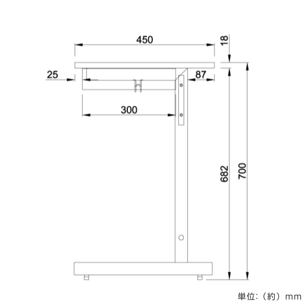 デスク 幅60cm スモール 研修用デスク パソコンデスク 棚付き L字脚 1人用 ( 法人限定 研修 学習 机 つくえ 収納棚 フック付き 天板 滑りにくい 講習 勉強会 塾 学校 学習塾 セミナー オフィス 会社 アジャスター付き ) 【ホワイト】 ホワイト