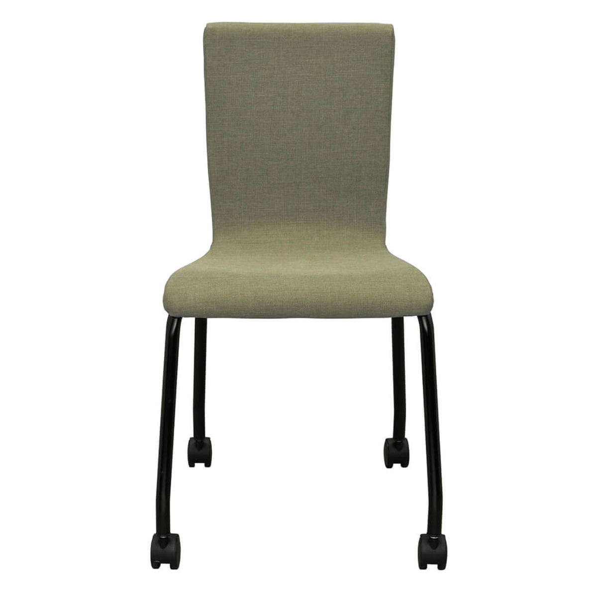 オフィスチェア 座面高45.5cm ファブリック キャスター付き スタッキング ( 法人限定 ミーティングチェア チェア イス 椅子 積み重ね 会議椅子 完成品 会議用 会社 オフィス 休憩スペース 事務椅子 ウレタン スタッキングチェア ) 【ベージュ】 ベージュ