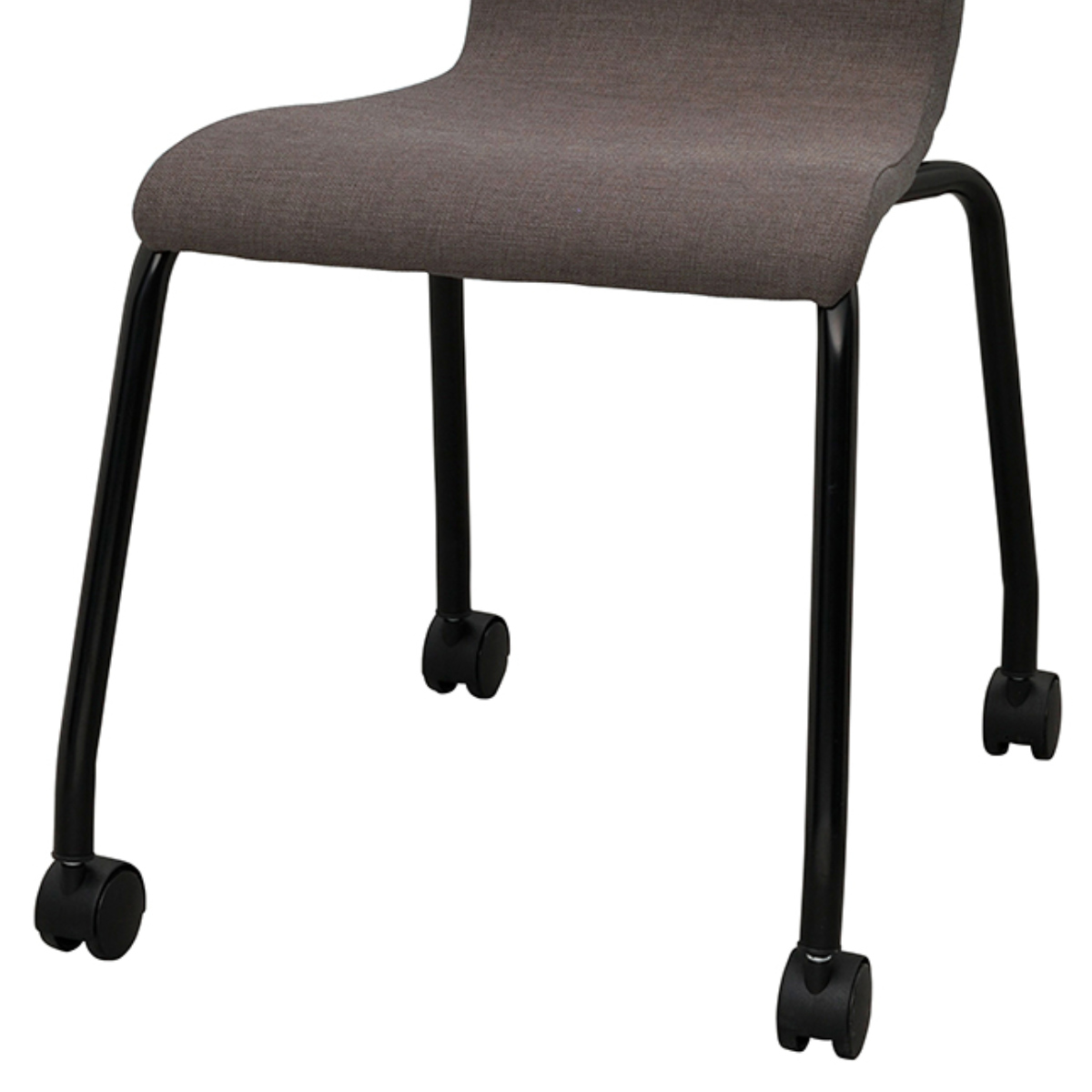 オフィスチェア 座面高45.5cm ファブリック キャスター付き スタッキング ( 法人限定 ミーティングチェア チェア イス 椅子 積み重ね 会議椅子 完成品 会議用 会社 オフィス 休憩スペース 事務椅子 ウレタン スタッキングチェア ) 【ベージュ】 ベージュ