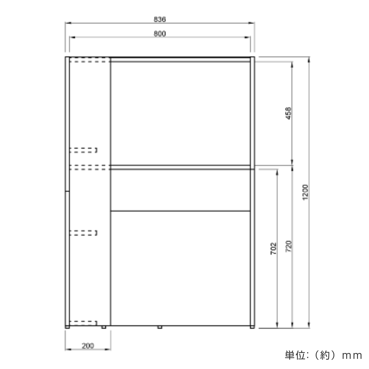パーソナルブース 幅83.6cm 配線穴付き fuoco ( 法人限定 集中 スペース ブース 机 個別 ワークスペース パーテーション コンパクト 配線用切り欠き セミクローズ パーソナル テレワーク 在宅ワーク オフィスデスク デスク ) 【オーク】 オーク