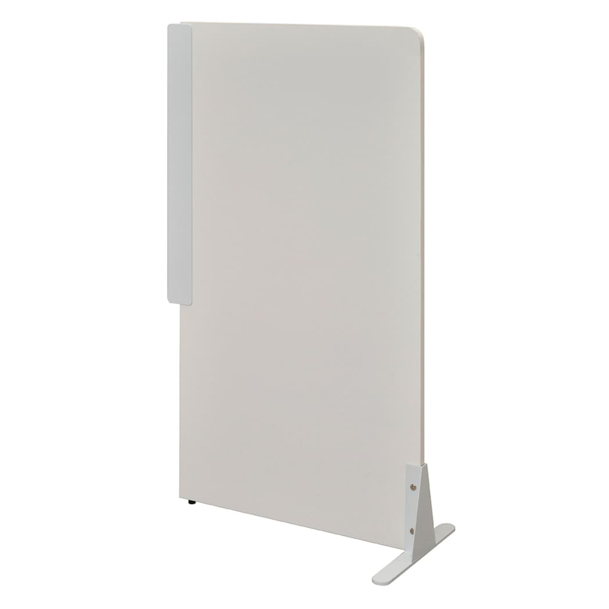 パーソナルブース用 エンドパネル fuoco ( 法人限定 パネル パーテーション 専用パーツ 目隠し 集中 スペース ブース 机 個別 ワークスペース 簡単設置 背面 隠せる 差し込み式 置き型 衝立 仕切り ) 【ホワイト】 ホワイト