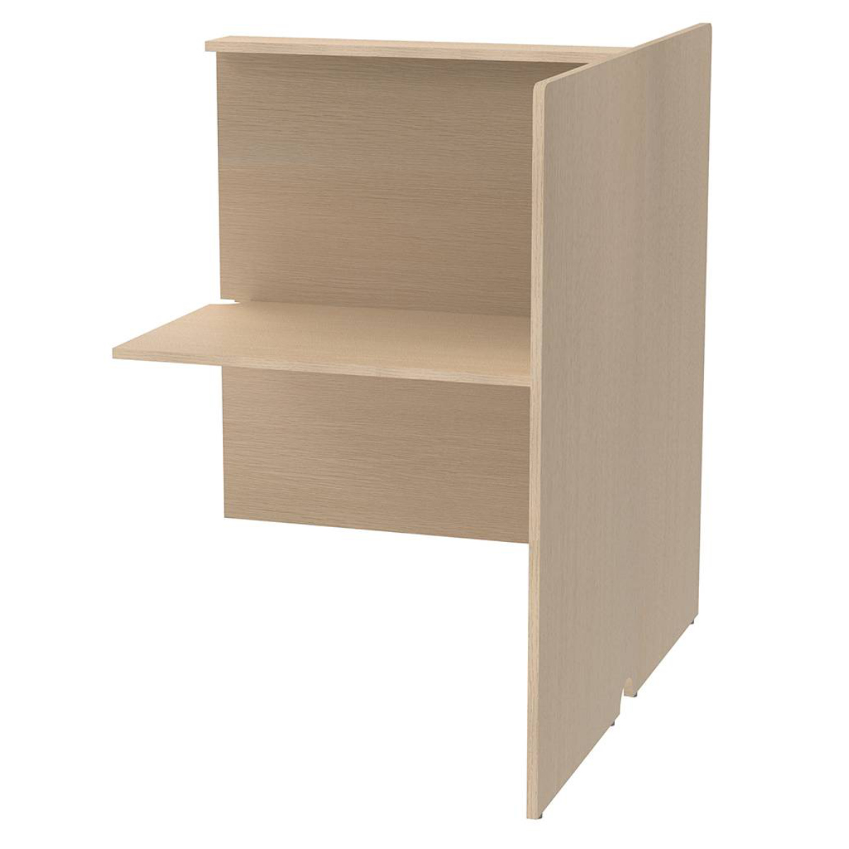 パーソナルブース 幅80cm 増連 対面タイプ PCブース ( 法人限定 組み合わせ パーツ 連結 拡張 デスク 集中 スペース ブース 机 個別 ワークスペース 配線用切り欠き パーソナル テレワーク オフィスデスク 自習室 個別塾 ) 【ホワイト】 ホワイト