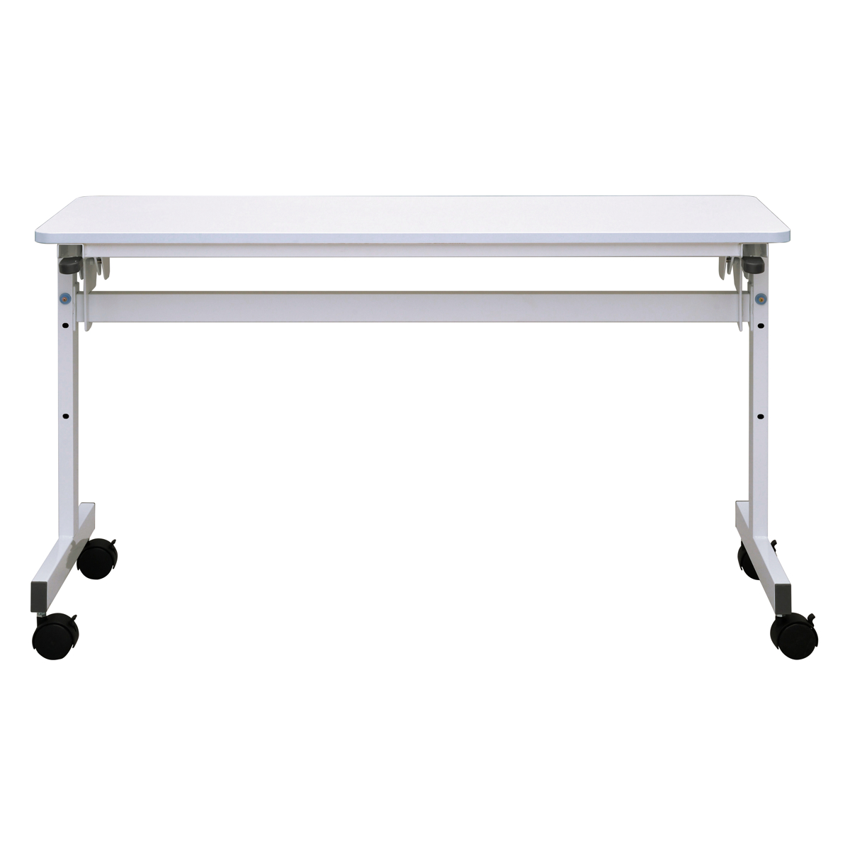 フォールディングテーブル 幅120cm 奥行き40cm キャスター付き 折りたたみ ( 法人限定 テーブル 長机 スタッキング 会議机 ミーティングテーブル シンプル デスク ワークテーブル オフィステーブル 会議室 机 会議テーブル 会社 ) 【ナチュラル】 ナチュラル