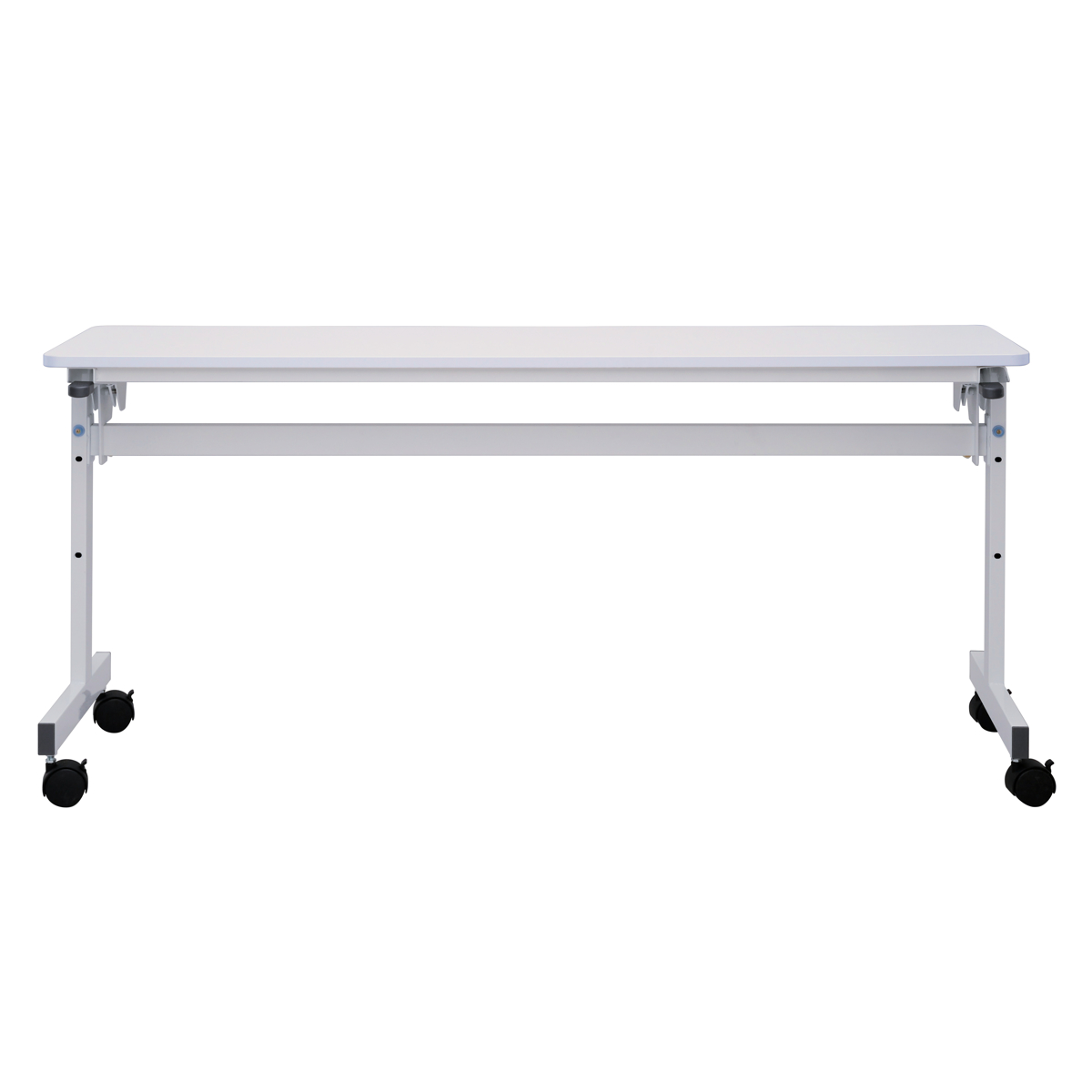 フォールディングテーブル 幅150cm 奥行き40cm キャスター付き 折りたたみ ( 法人限定 テーブル 長机 スタッキング 会議机 ミーティングテーブル シンプル デスク ワークテーブル オフィステーブル 会議室 机 会議テーブル 会社 ) 【ナチュラル】 ナチュラル