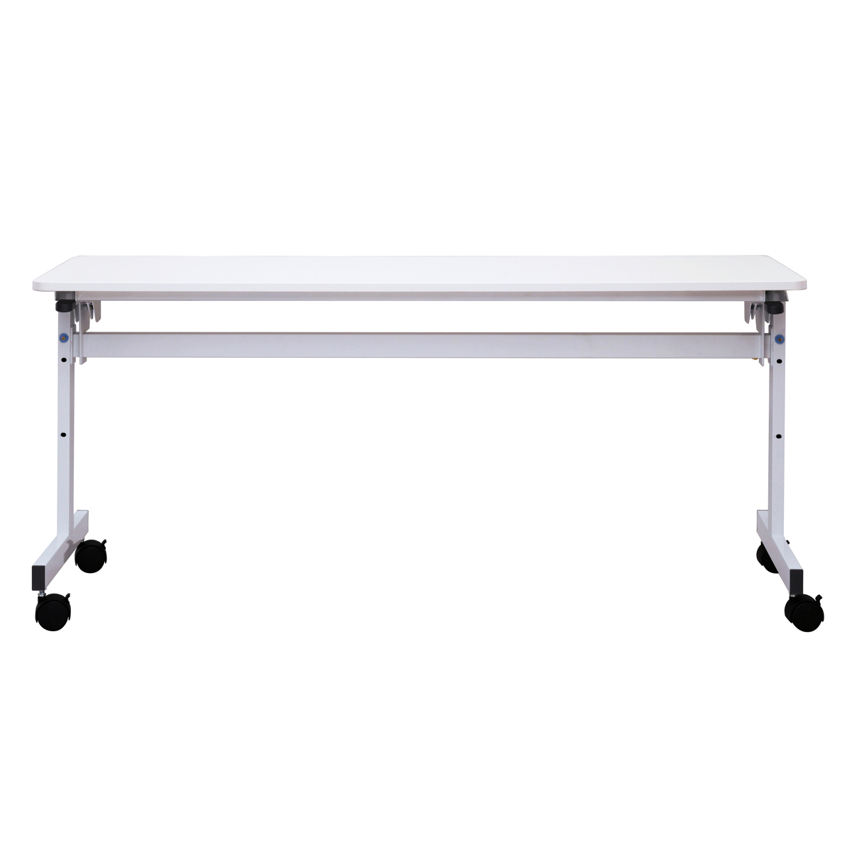 フォールディングテーブル 幅150cm 奥行き45cm キャスター付き 折りたたみ ( 法人限定 テーブル 長机 スタッキング 会議机 ミーティングテーブル シンプル デスク ワークテーブル オフィステーブル 会議室 机 会議テーブル 会社 ) 【ナチュラル】 ナチュラル