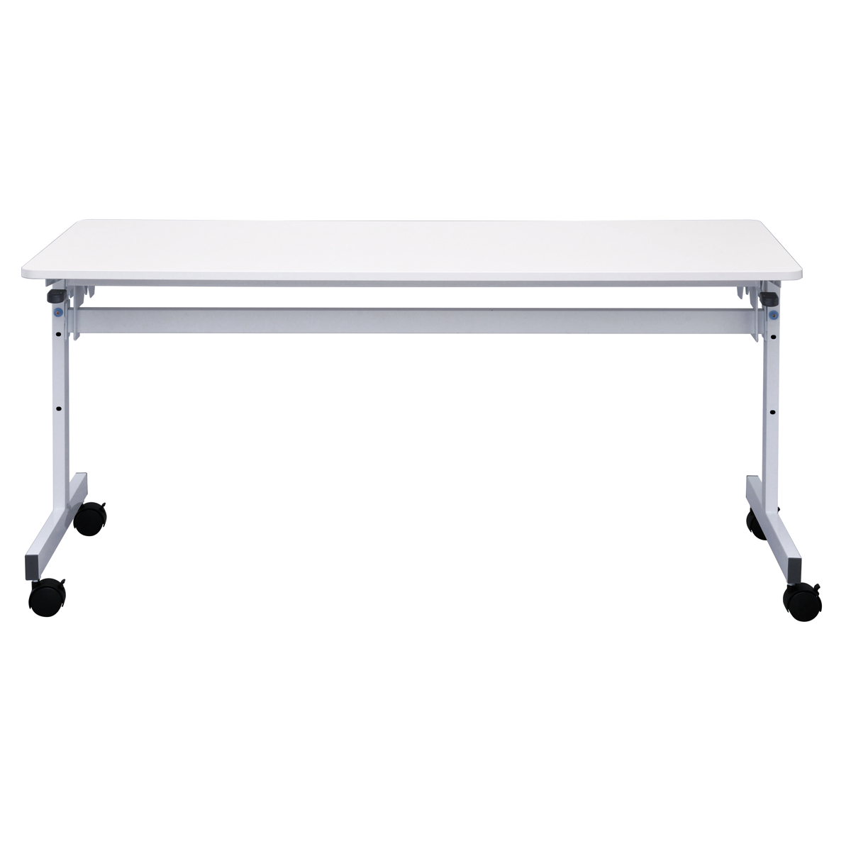 フォールディングテーブル 幅150cm 奥行き60cm キャスター付き 折りたたみ ( 法人限定 テーブル 長机 スタッキング 会議机 ミーティングテーブル シンプル デスク ワークテーブル オフィステーブル 会議室 机 会議テーブル 会社 ) 【ナチュラル】 ナチュラル