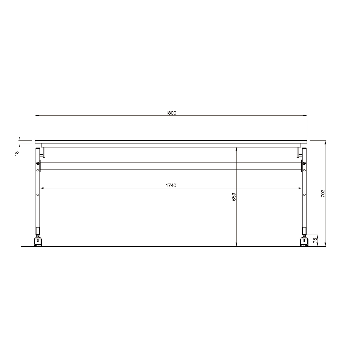 フォールディングテーブル 幅180cm 奥行き40cm キャスター付き 折りたたみ ( 法人限定 テーブル 長机 スタッキング 会議机 ミーティングテーブル シンプル デスク ワークテーブル オフィステーブル 会議室 机 会議テーブル 会社 ) 【ウォールナット】 ウォールナット