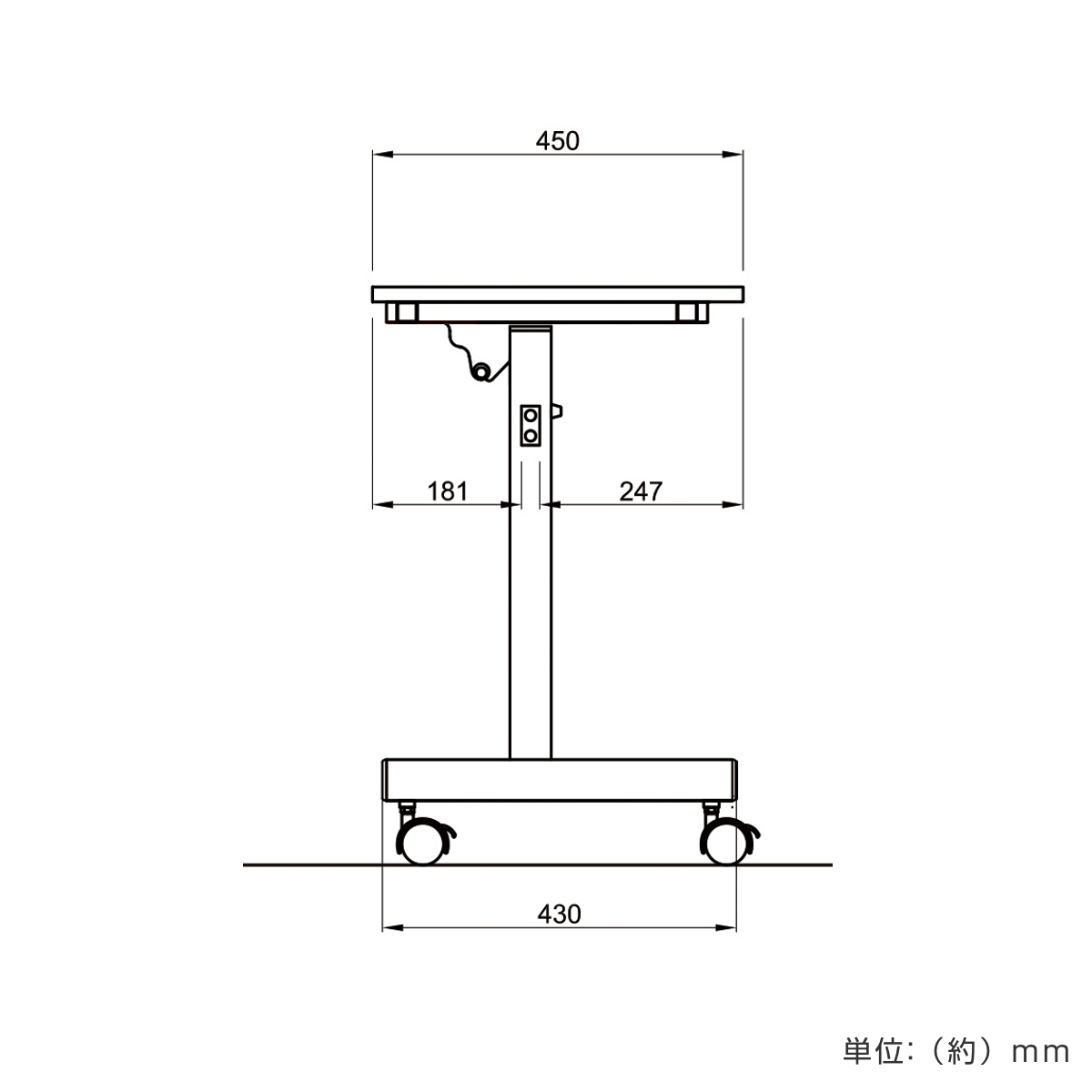 フォールディングテーブル 幅180cm 奥行き45cm キャスター付き 折りたたみ ( 法人限定 テーブル 長机 スタッキング 会議机 ミーティングテーブル シンプル デスク ワークテーブル オフィステーブル 会議室 机 会議テーブル 会社 ) 【ウォールナット】 ウォールナット