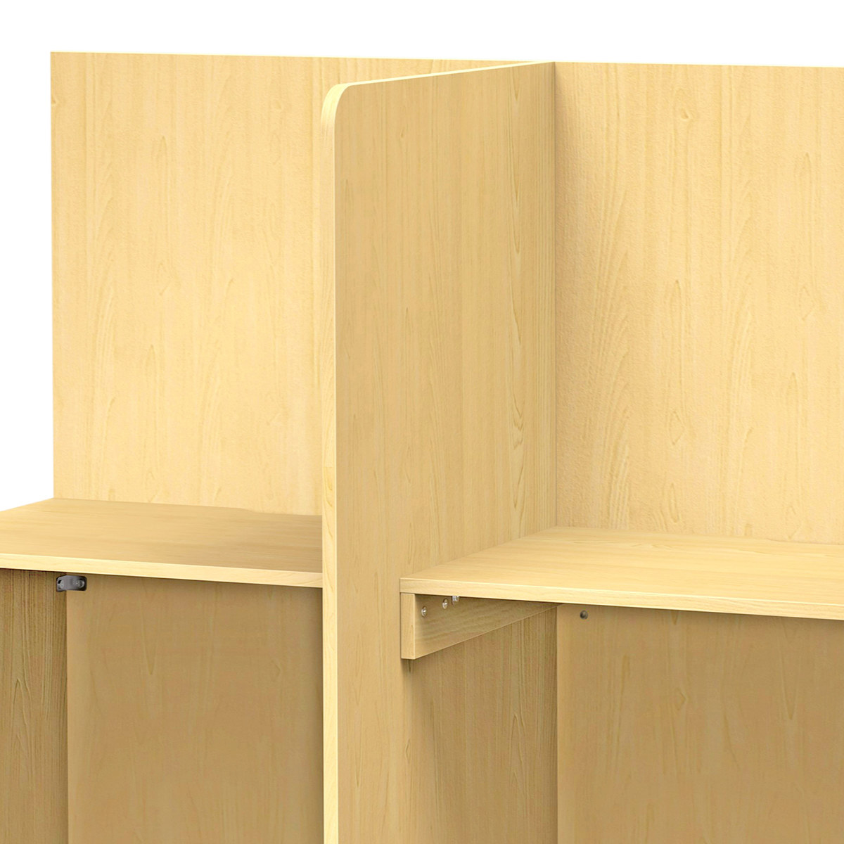 パーソナルブース T型 幅141.8cm PCデスク ( 法人限定 集中 スペース ブース 机 デスク 個別 ワークスペース パーテーション コンパクト 仕切り 2人用 配線用切り欠き パーソナル テレワーク 在宅ワーク オフィスデスク 塾 )