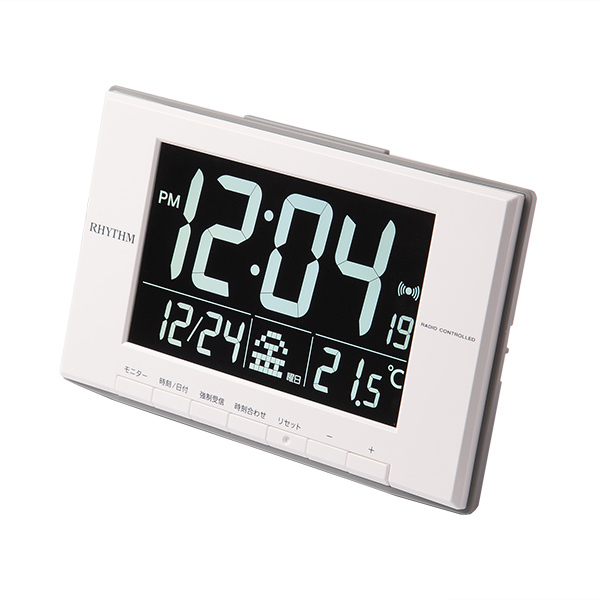 置き時計 デジタル電波時計 掛置き兼用 ルークデジット （ 壁掛け時計 