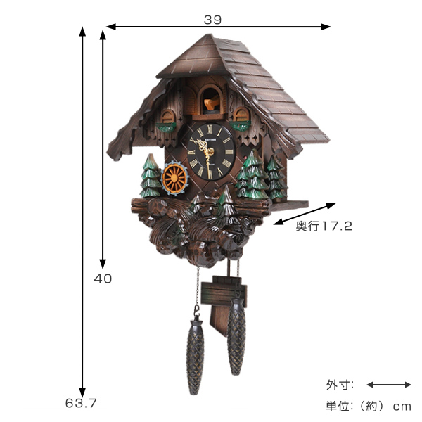 掛け時計 鳩時計 カッコー時計 カッコーヴァルト