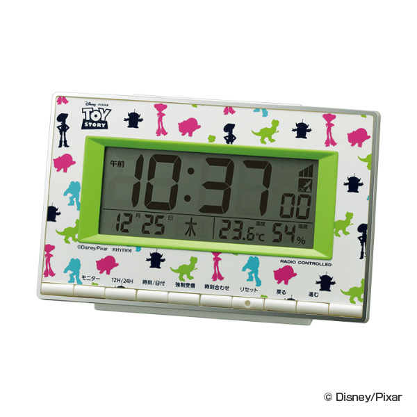 目覚まし時計 ディズニー デジタルアラーム トイ・ストーリー 8RZ133MC05 （ めざまし時計 卓上めざまし時計 置き時計 デジタル 電波時計