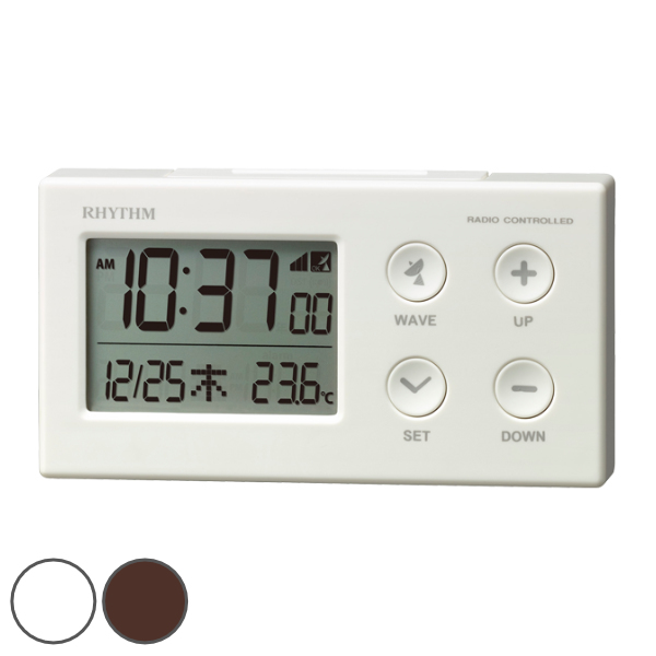 置き時計 電波時計 デジタル 目覚まし 時計 日付 温度 - dショッピング
