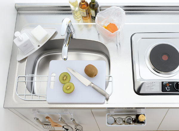 キッチン扉用 ラップポケット リッチェル ラクール ラップ ホイルポケット ホワイト ラップホルダー ラップ立て ラップケース キッチン用品 受賞店 小物収納 扉用 整理 扉収納 ラップ置き 収納ポケット ラップ収納