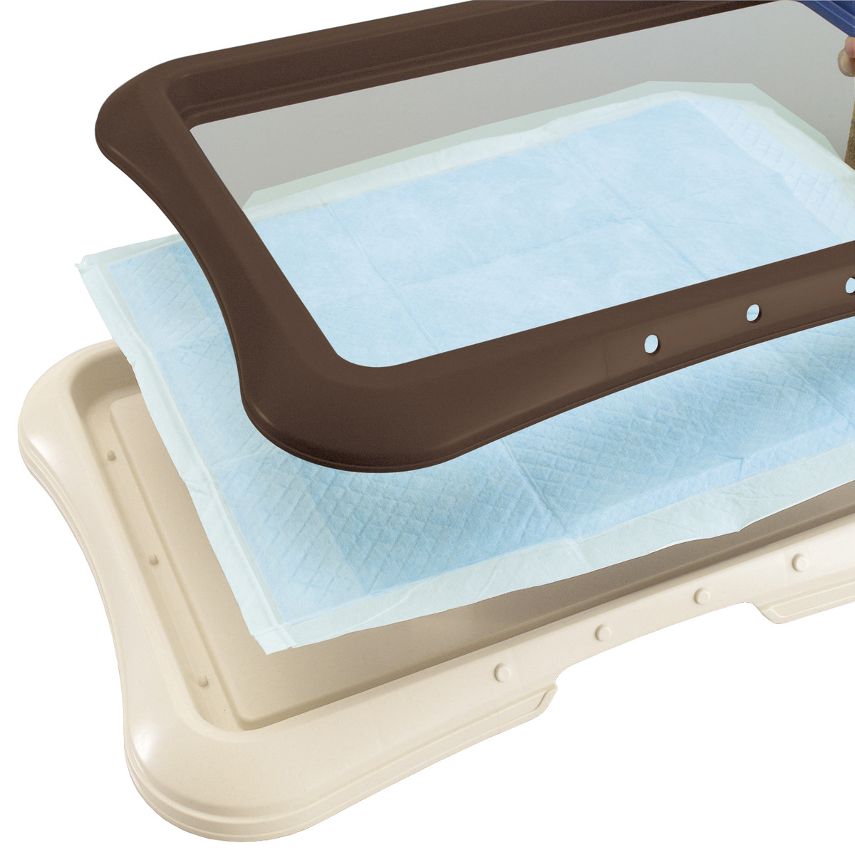 トレー ペットトイレ用 ペット用 わくわくシーツトレー レギュラー ( ペットシーツトレー 洗える トイレマット ペットトイレ ペット リッチェル イレトレー ペット用トイレ 丸洗い お手入れ簡単 小型犬 ペット用品 )
