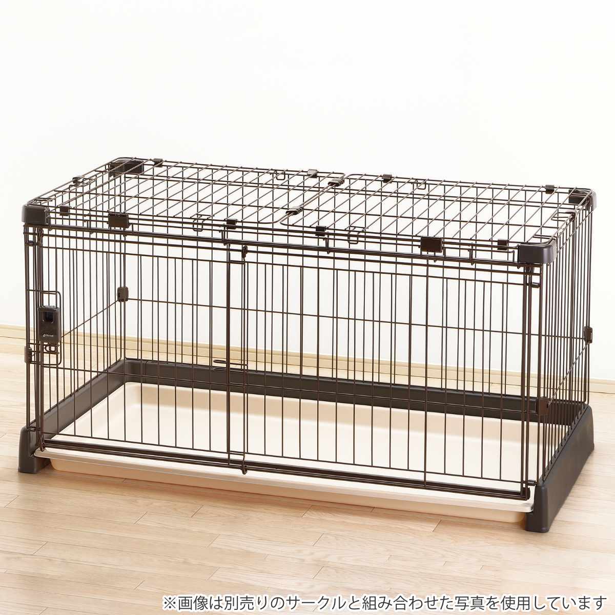 ペットサークル もっとお掃除簡単ペットサークル 120-60 屋根面 ( サークル用屋根 ケージ用屋根 ペットケージ屋根 ドッグサークル リッチェル 飛び出し防止 お手入れ簡単 )