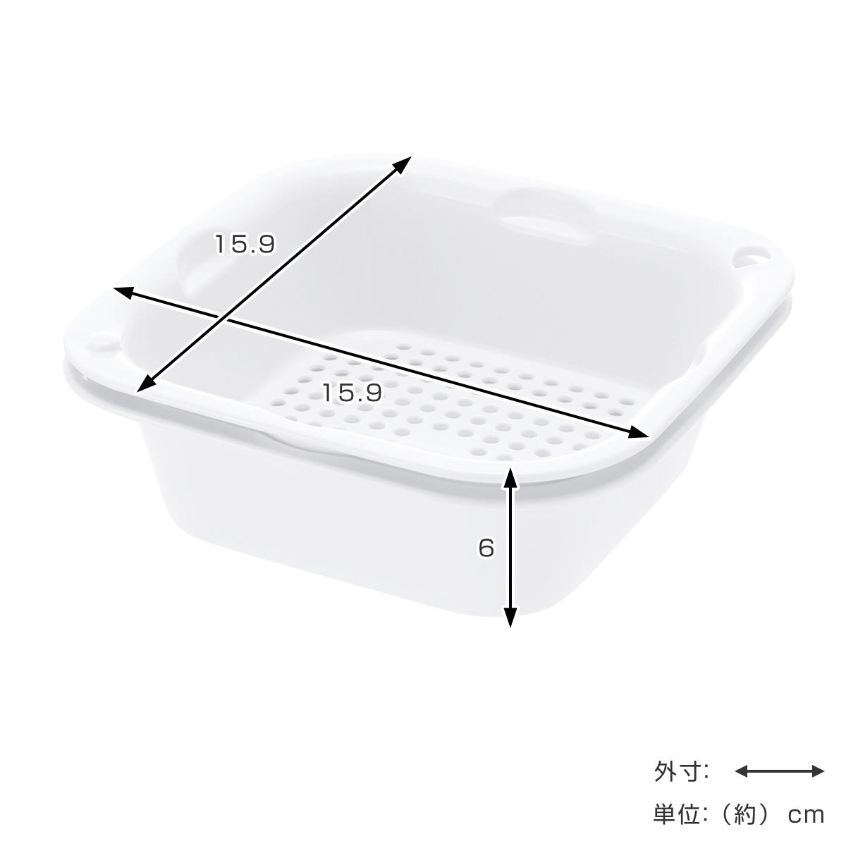 ザル バット セット シェリー ザルバッとん 並盛 ( ボウル 水切りざる 角型 積み重ね 抗菌 ミニ 食洗機対応 電子レンジ対応 リッチェル 耐熱 角ざる コランダー ザルボウル キッチン用品 調理用ボール キッチン雑貨 調理用品 )