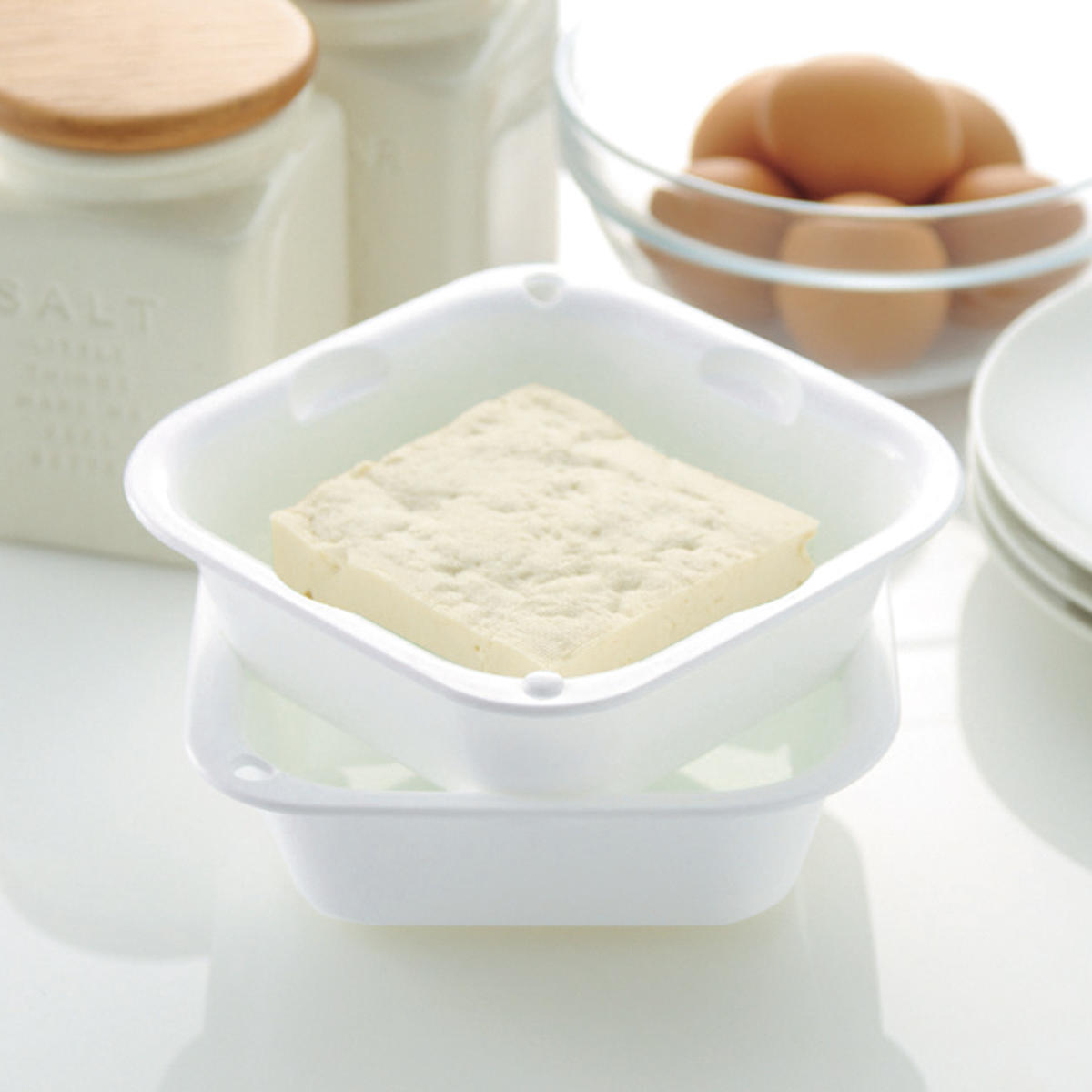 ザル バット セット シェリー ザルバッとん 並盛 ( ボウル 水切りざる 角型 積み重ね 抗菌 ミニ 食洗機対応 電子レンジ対応 リッチェル 耐熱 角ざる コランダー ザルボウル キッチン用品 調理用ボール キッチン雑貨 調理用品 )