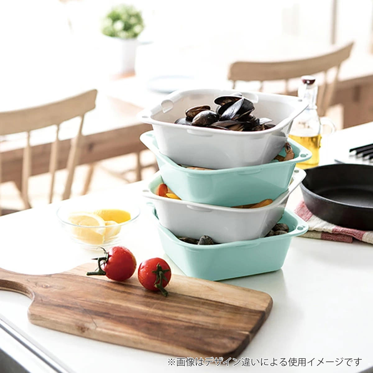 ザル バット セット シェリー ザルバッとん 並盛 ( ボウル 水切りざる 角型 積み重ね 抗菌 ミニ 食洗機対応 電子レンジ対応 リッチェル 耐熱 角ざる コランダー ザルボウル キッチン用品 調理用ボール キッチン雑貨 調理用品 )