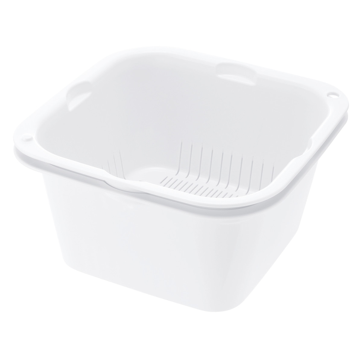 ザル バット セット シェリー ザルバッとん 特盛 深 ( ボウル 水切りざる 角型 積み重ね 抗菌 深型 食洗機対応 電子レンジ対応 リッチェル 耐熱 角ざる コランダー ザルボウル キッチン用品 調理用ボール キッチン雑貨 調理用品 )