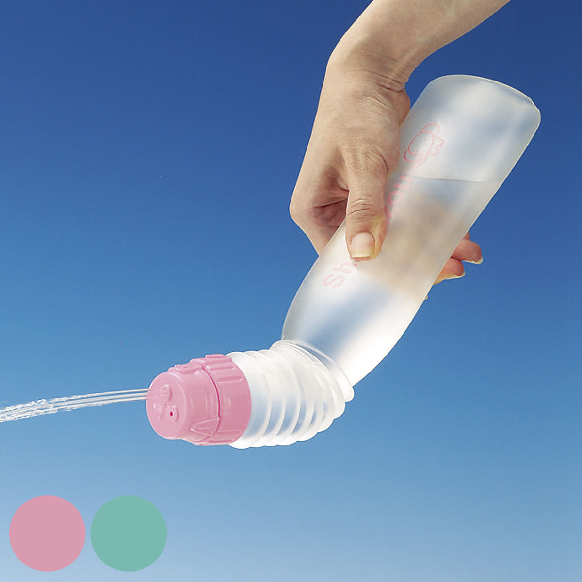 洗浄ボトル 介護 洗浄用ボトル シャワぞう 450ml ノズル切替可 （ ハンディシャワー ポータブルシャワー おしり洗浄 おしりケア リッチェル オムツ替え オムツかぶれ予防 入院 ケア 携帯用 便利グッズ 排泄用品 介護用品 日本製 ） 【グリーン】