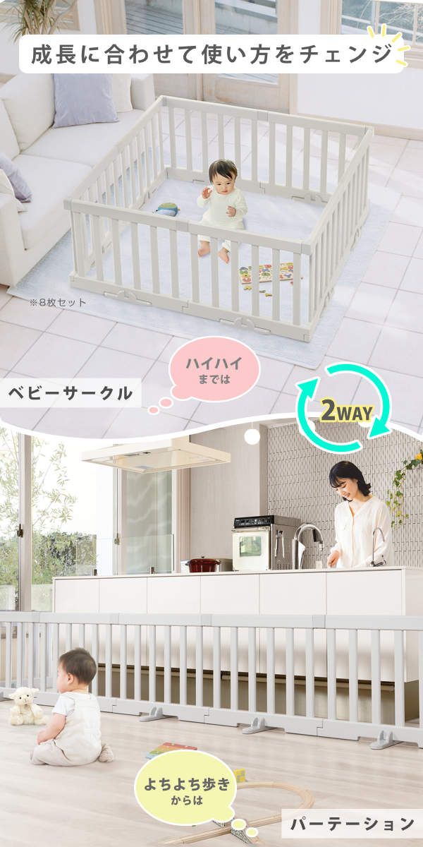 ベビーゲート パーテーションにも使える ベビーサークル サイドパネル ( リッチェル ベビーフェンス パーテーション 1枚 単品 買い足し ベビー 赤ちゃん ベビーガード フェンス セーフティグッズ キッズパーテーション 簡単組立 )