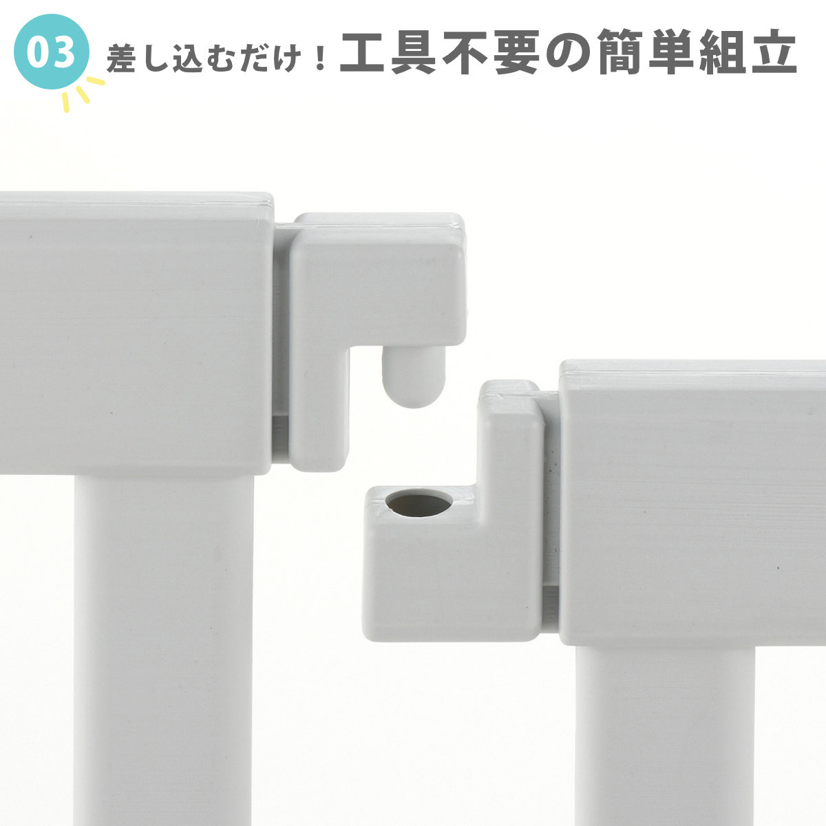 ベビーゲート パーテーションにも使える ベビーサークル サイドパネル ( リッチェル ベビーフェンス パーテーション 1枚 単品 買い足し ベビー 赤ちゃん ベビーガード フェンス セーフティグッズ キッズパーテーション 簡単組立 )