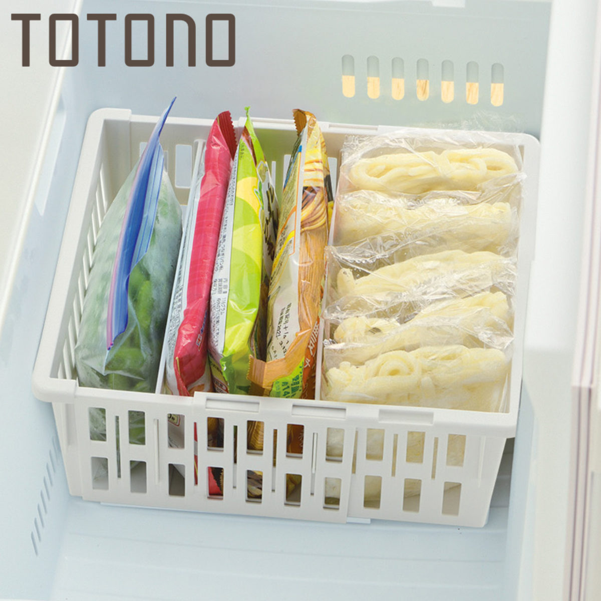 冷蔵庫収納 トトノ 野菜・冷凍庫 伸縮ストッカー深型 レギュラー （ 伸縮 冷凍庫収納 冷蔵庫 冷凍庫 冷凍庫スタンド 冷蔵庫スタンド 野菜