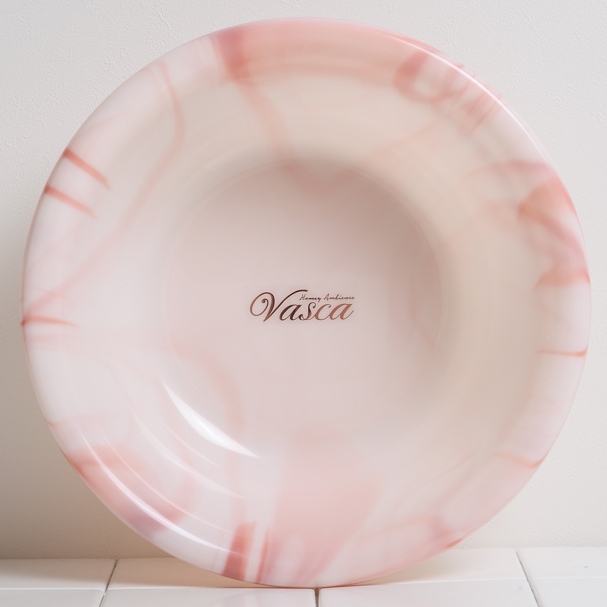 湯桶 バスカ 日本製 ( 湯おけ 洗面器 大理石 風呂おけ マーブル おけ 手おけ 手桶 ウォッシュボール ハンドペイル バスボウル せんめんき バス用品 バスグッズ ) 【ホワイト】 ホワイト