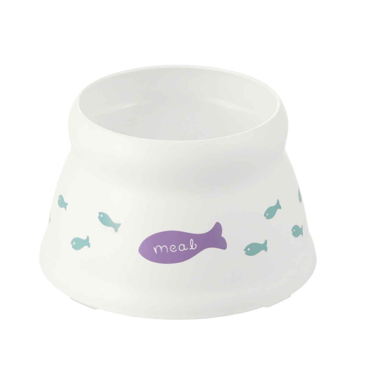 フードボウル こぼれにくい 脚付キャットディッシュ S ( リッチェル ペットボウル 脚付き 高さがある 猫 成猫用 ペット用 餌皿 エサ皿 食べやすい ペット用食器 えさ入れ 猫用 滑り止め付き ペット用品 )