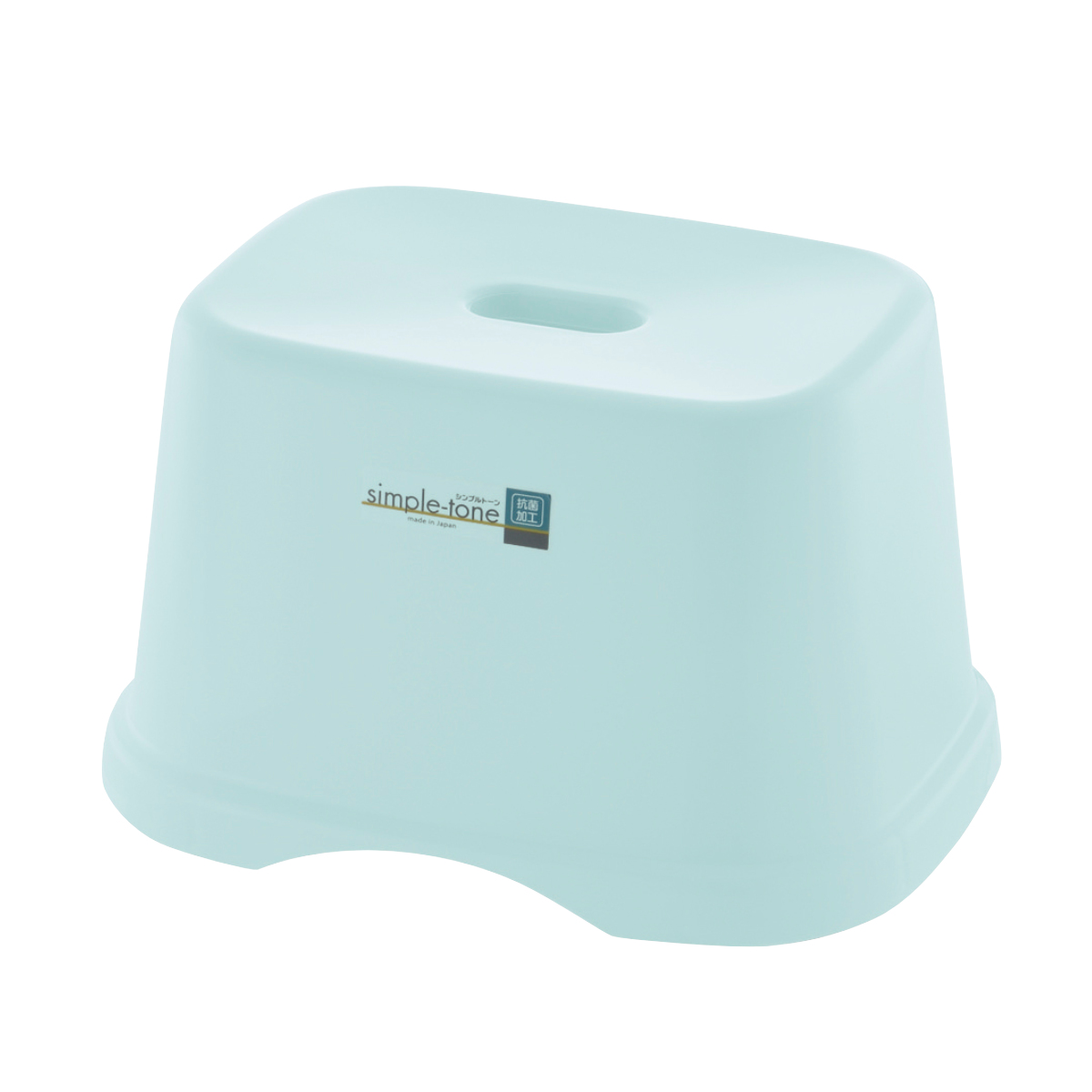 風呂椅子 シンプルトーン 座面高さ 18cm 日本製 ( 風呂いす お風呂 腰かけ イス 座面高18 入浴 抗菌 抗菌加工 銀イオン バスグッズ 椅子 ホワイト ブルー シンプル ) 【ホワイト】 ホワイト