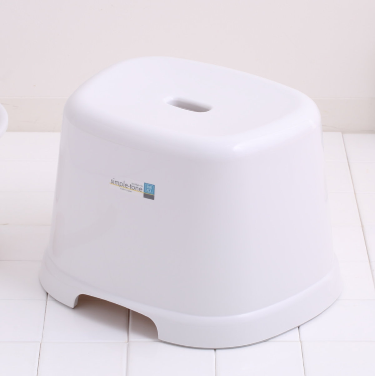 風呂椅子 シンプルトーン 座面高さ 25cm 日本製 ( 風呂いす お風呂 腰かけ イス 座面高25 入浴 抗菌 抗菌加工 銀イオン バスグッズ 椅子 ホワイト ブルー シンプル ) 【ブルー】 ブルー