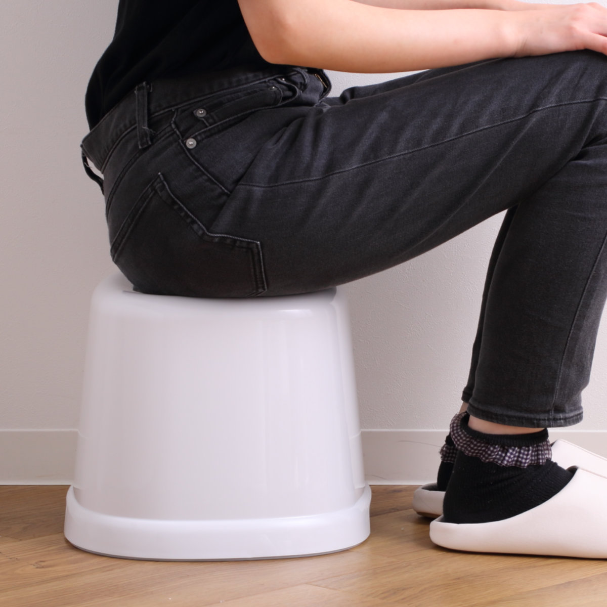 風呂椅子 シンプルトーン 座面高さ 25cm 日本製 ( 風呂いす お風呂 腰かけ イス 座面高25 入浴 抗菌 抗菌加工 銀イオン バスグッズ 椅子 ホワイト ブルー シンプル ) 【ブルー】 ブルー