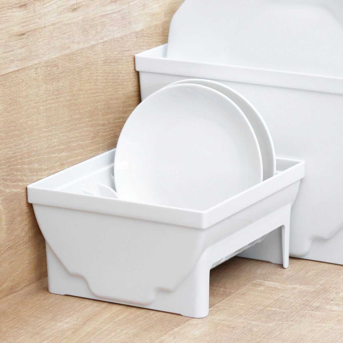 キッチン 収納 ディッシュスタンド トトノ 引き出し用 ディッシュスタンドR ミニ ( キッチン収納ケース 皿立て ディッシュラック 食器 食器立て 食器ラック シンク下 整理ケース 食器棚収納 シンク収納 食器棚 システムキッチン )