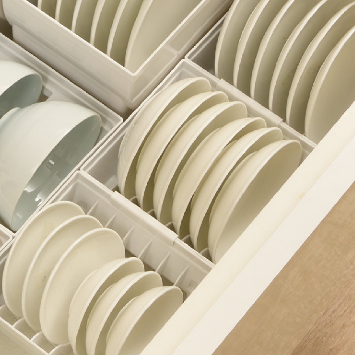 キッチン 収納 ディッシュスタンド トトノ 引き出し用 ディッシュスタンドR ミニ ( キッチン収納ケース 皿立て ディッシュラック 食器 食器立て 食器ラック シンク下 整理ケース 食器棚収納 シンク収納 食器棚 システムキッチン )