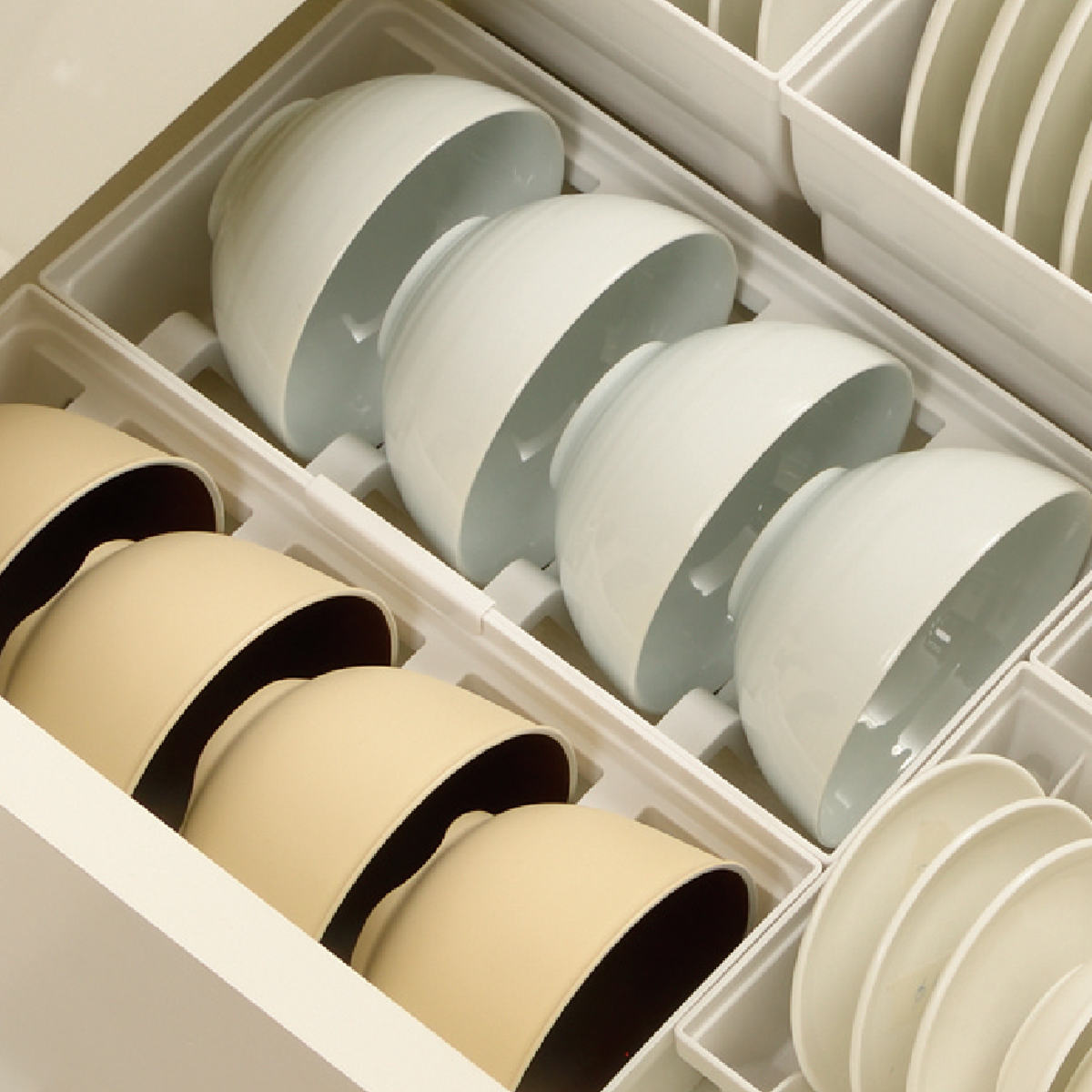 キッチン 収納 トトノ 引き出し用 お椀スタンドR ( キッチン収納ケース お椀立て ディッシュラック 食器 食器ラック シンク下 整理ケース 食器棚収納 シンク収納 食器棚 システムキッチン )