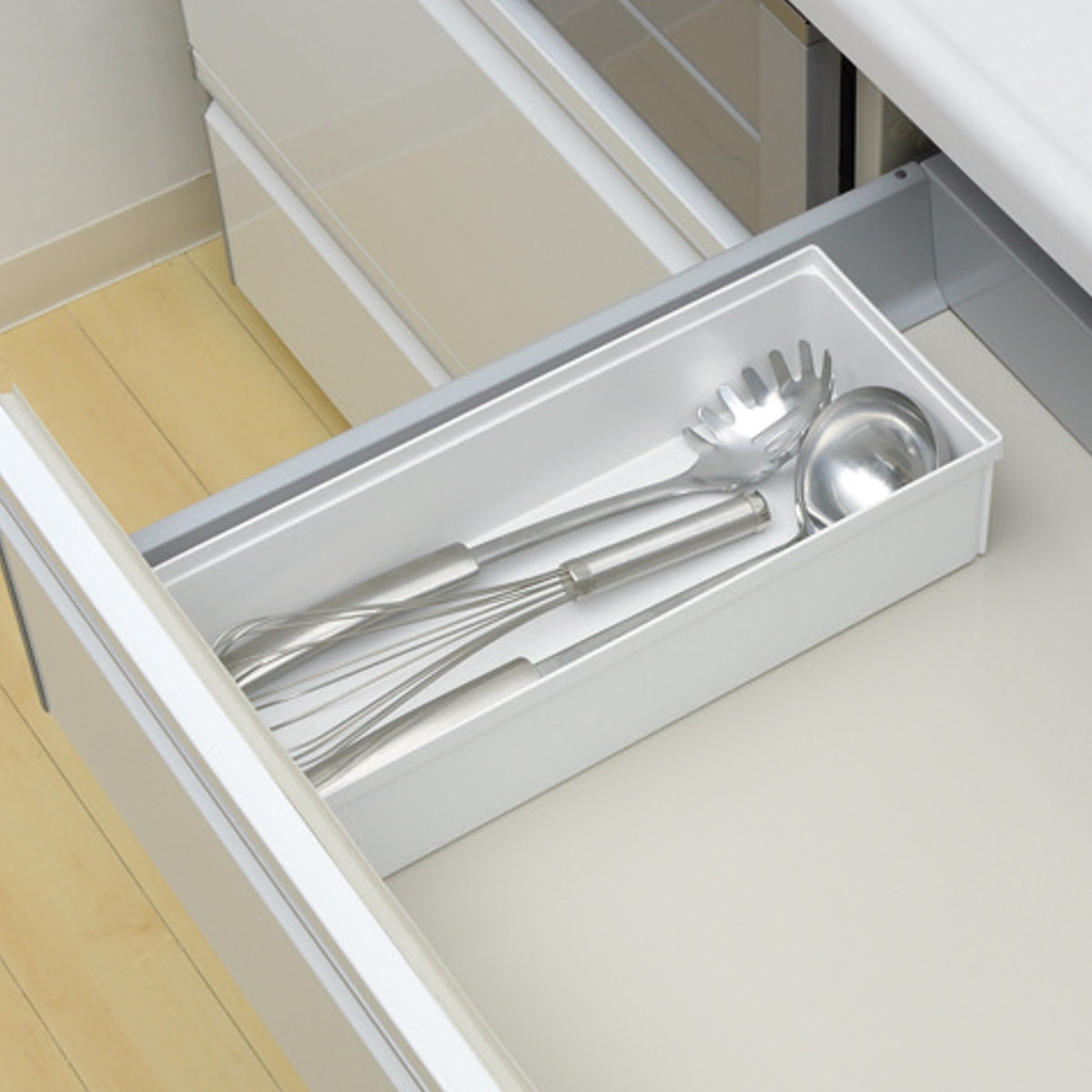 キッチンツールボックス トトノ 引き出し用 キッチンツールボックスR ( ツールスタンド ツールケース キッチン 収納 キッチンツール 整理ケース キッチン収納ケース シンク収納 食器棚 カトラリーケース 収納ケース ツールボックス )