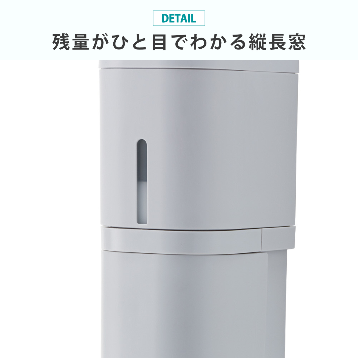 ディスペンサー 500ml リキッドタイプ シールフックタイプ ホバー ( 液体 ソープディスペンサー 詰め替えボトル ソープボトル 壁面 詰め替え プッシュ 風呂 壁付け シール付 シンプル ホワイト ダークグレー グレー ) 【グレー】 グレー