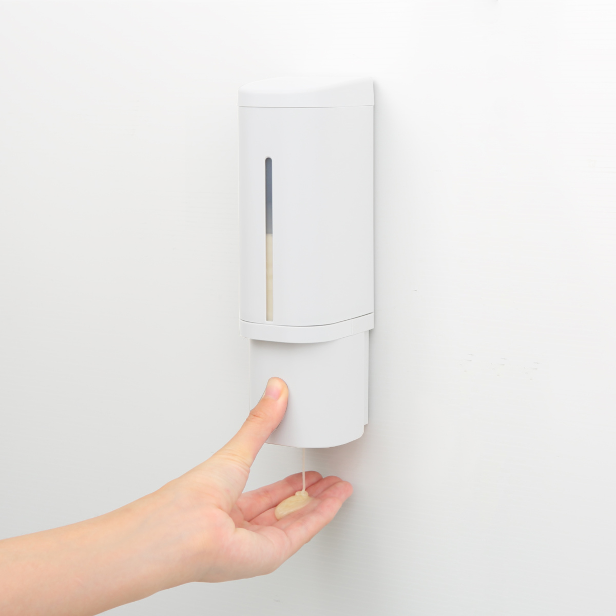 ディスペンサー 500ml リキッドタイプ マグネットタイプ 同色3個セット ホバー ( 液体 ソープディスペンサー 磁石 詰め替えボトル 壁面 3個 詰め替え プッシュ 壁付け シール付 シンプル ホワイト ダークグレー グレー ) 【ダークグレー】 ダークグレー