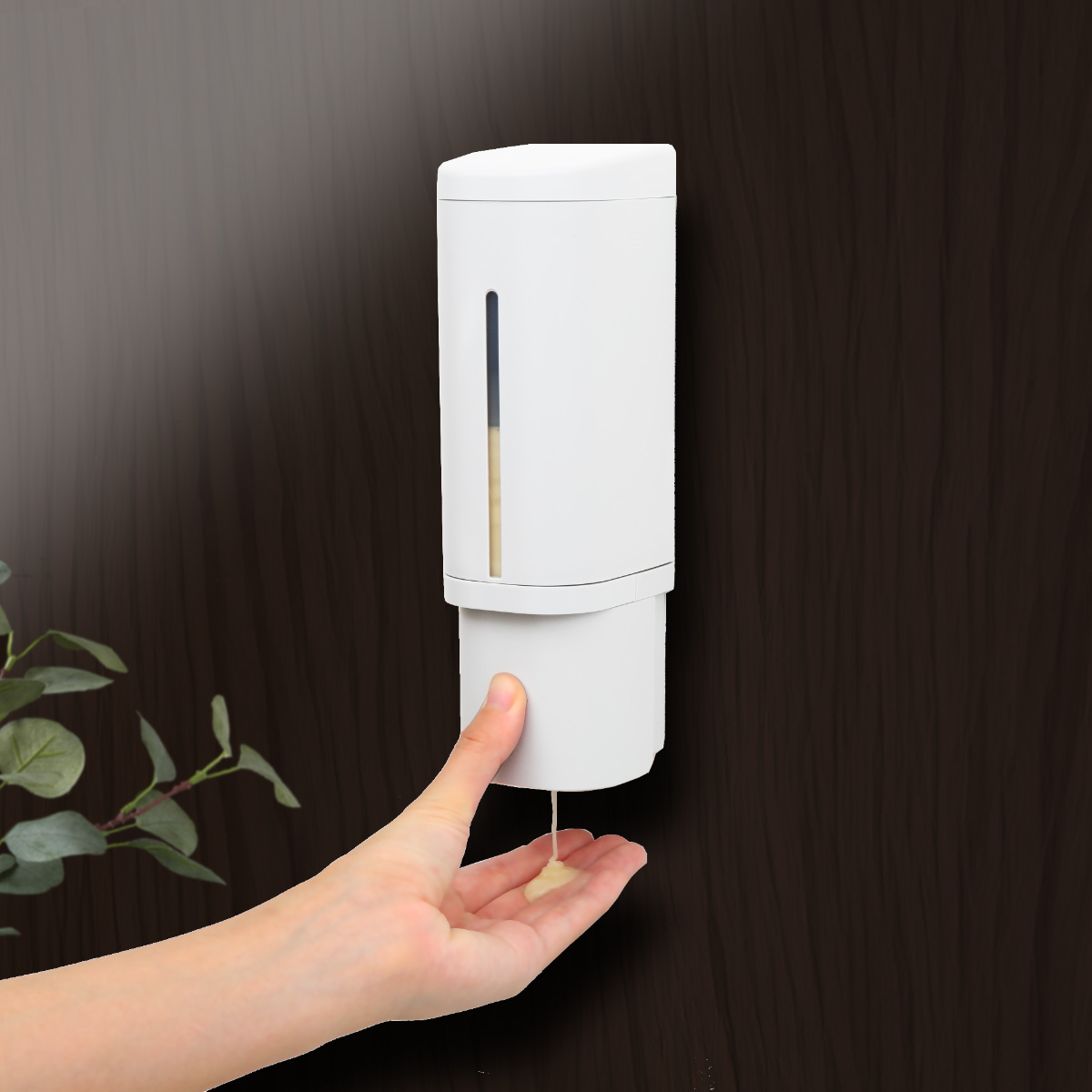 ディスペンサー 500ml リキッドタイプ マグネットタイプ 同色3個セット ホバー ( 液体 ソープディスペンサー 磁石 詰め替えボトル 壁面 3個 詰め替え プッシュ 壁付け シール付 シンプル ホワイト ダークグレー グレー ) 【ダークグレー】 ダークグレー