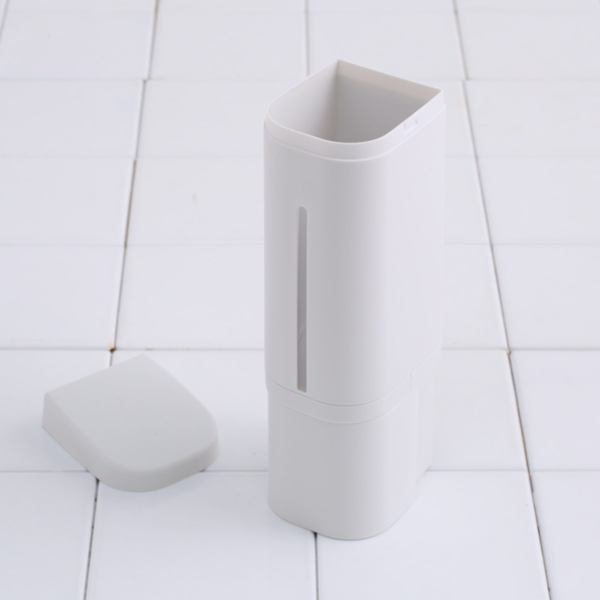 ディスペンサー 500ml リキッドタイプ マグネットタイプ 同色3個セット ホバー ( 液体 ソープディスペンサー 磁石 詰め替えボトル 壁面 3個 詰め替え プッシュ 壁付け シール付 シンプル ホワイト ダークグレー グレー ) 【ダークグレー】 ダークグレー